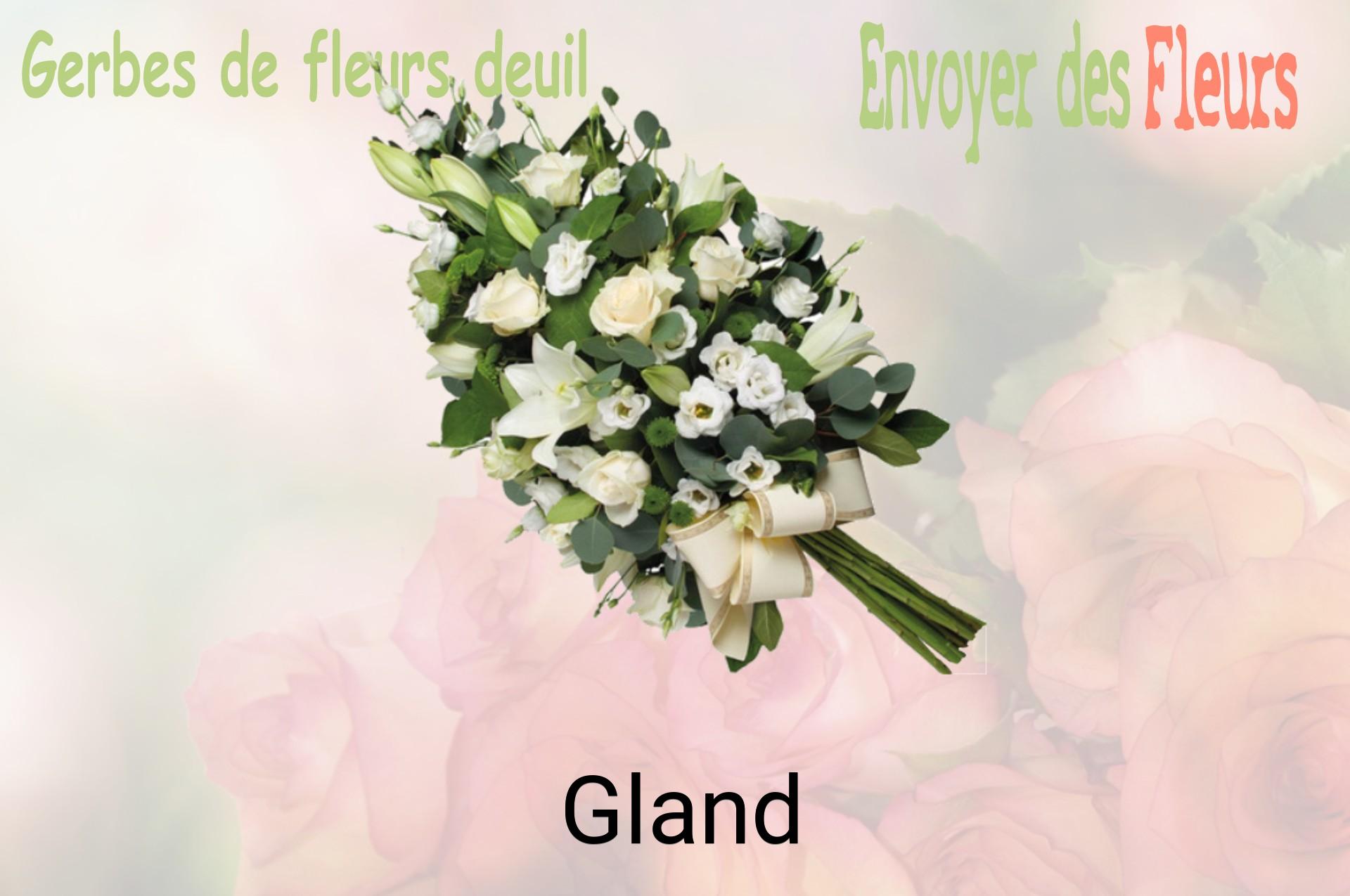 Gerbe de fleurs de deuil livrée à Gland